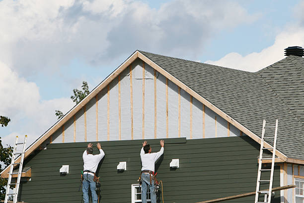 Professional Emergency Siding Repair technician working in Robertsdale, PA